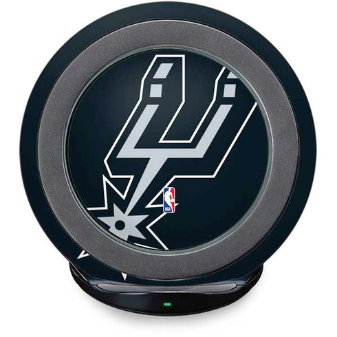 NBA San Antonio Spurs Large Logo Fast Charge Wireless Charging Stand Skin